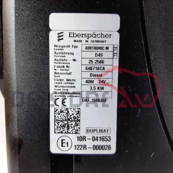 Sirocou DAF XF Euro 6 D4S