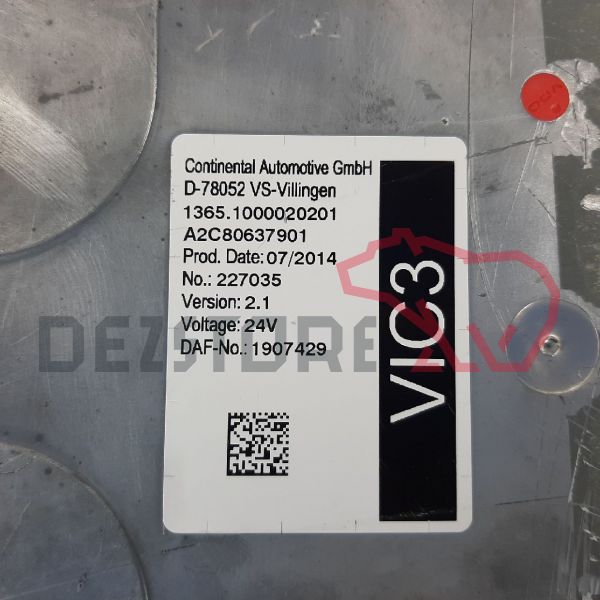 Calculator VIC 3 DAF XF Euro 6