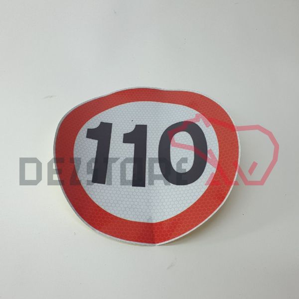 Autocolant reflectorizant de viteza 110 Km/h (d=20 mm)