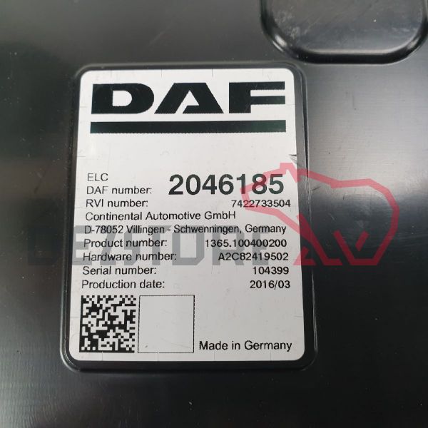 Calculator ELC DAF CF Euro 6