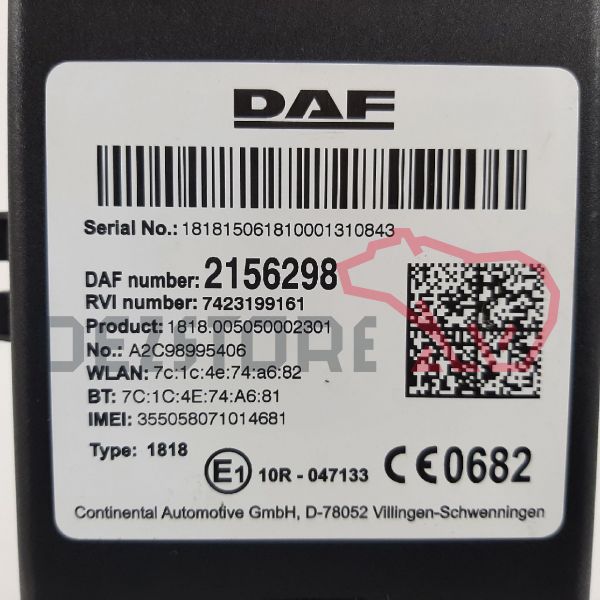 Calculator DCM DAF XF Euro 6