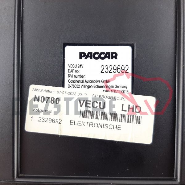 Calculator VECU DAF XG