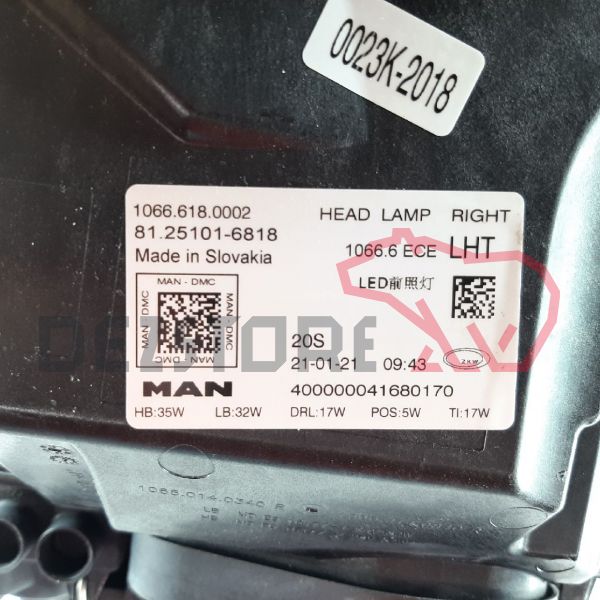 Far dreapta MAN TGX 3