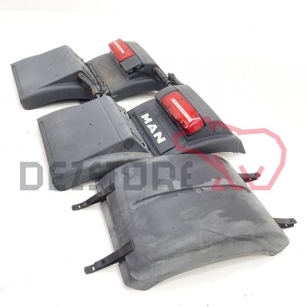 Set aripi noroi axa spate MAN TGX | complet | LED