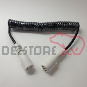 90001003 Cablu electric spiralat ADR/EBS/ABS (7 pini 24V | alb) EBS